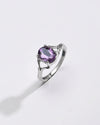 Amethyst stone ring for women