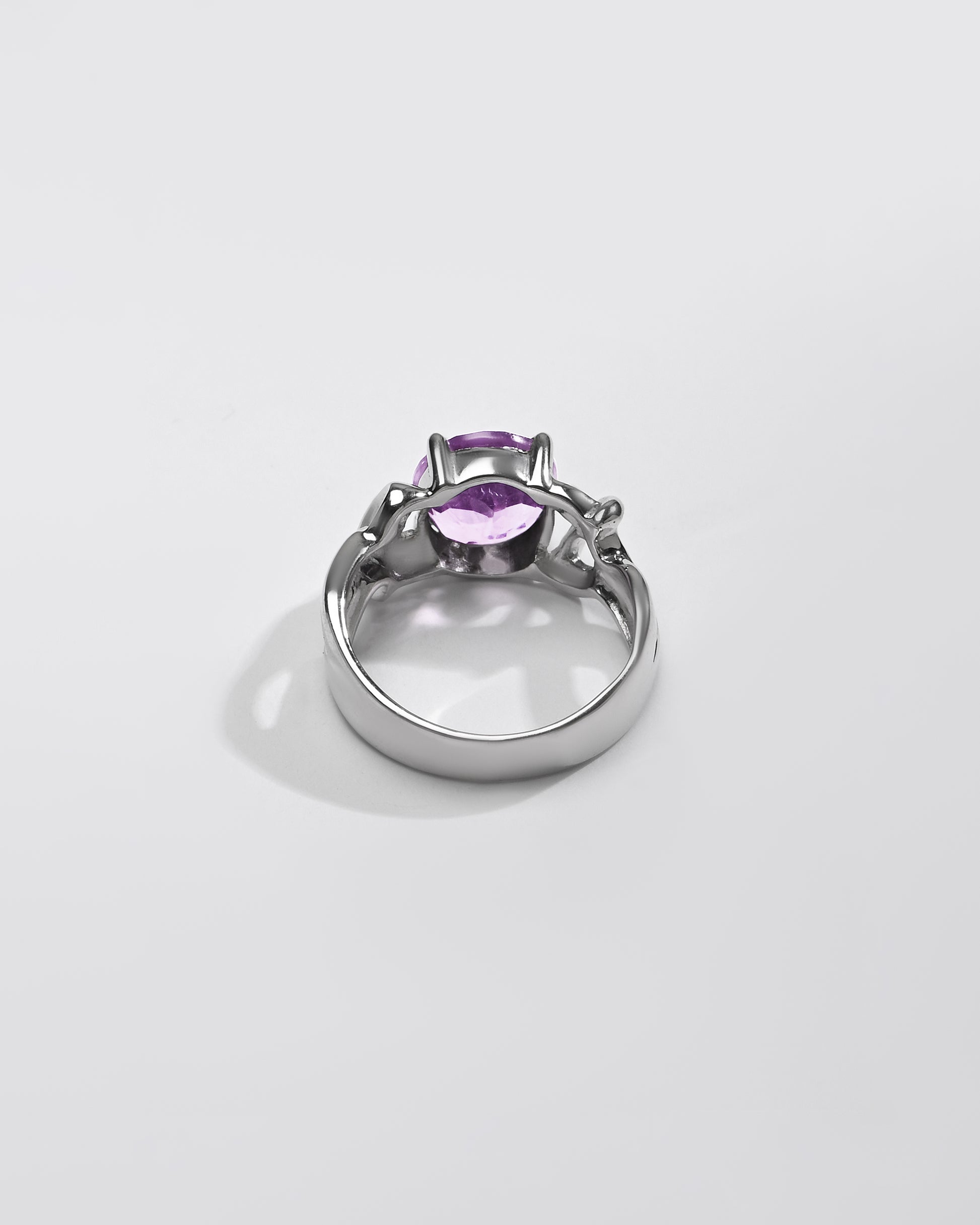 Classic Amethyst (Jamunia) Ring – 925 Silver - #1210N4 - Myra