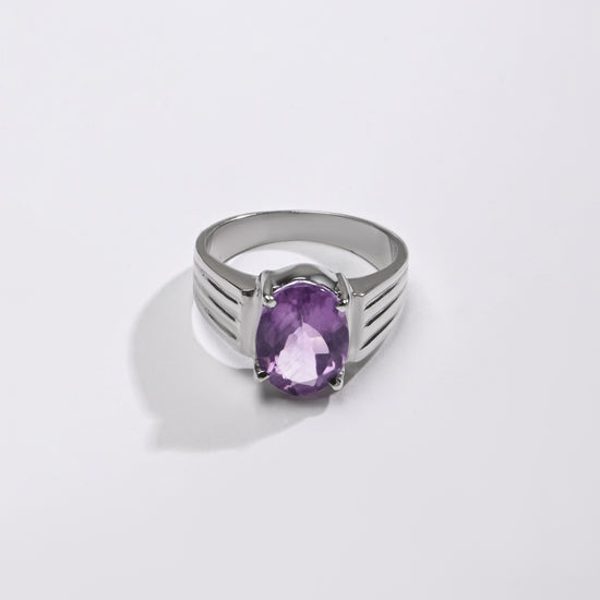 Royal Amethyst (Jamunia) Ring – 925 Silver - #1228N4 - Myra