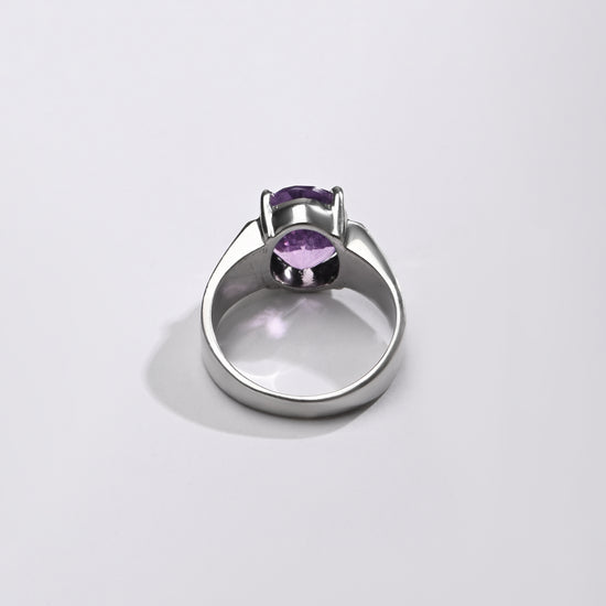 Royal Amethyst (Jamunia) Ring – 925 Silver - #1228N4 - Myra