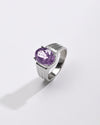 Royal Amethyst (Jamunia) Ring – 925 Silver - #1228N4 - Myra