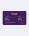 Certificate of Purity of Amethyst in 925 Silver