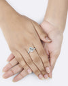 Elegant Aquamarine Ring in 925 Sterling Silver - Shakti