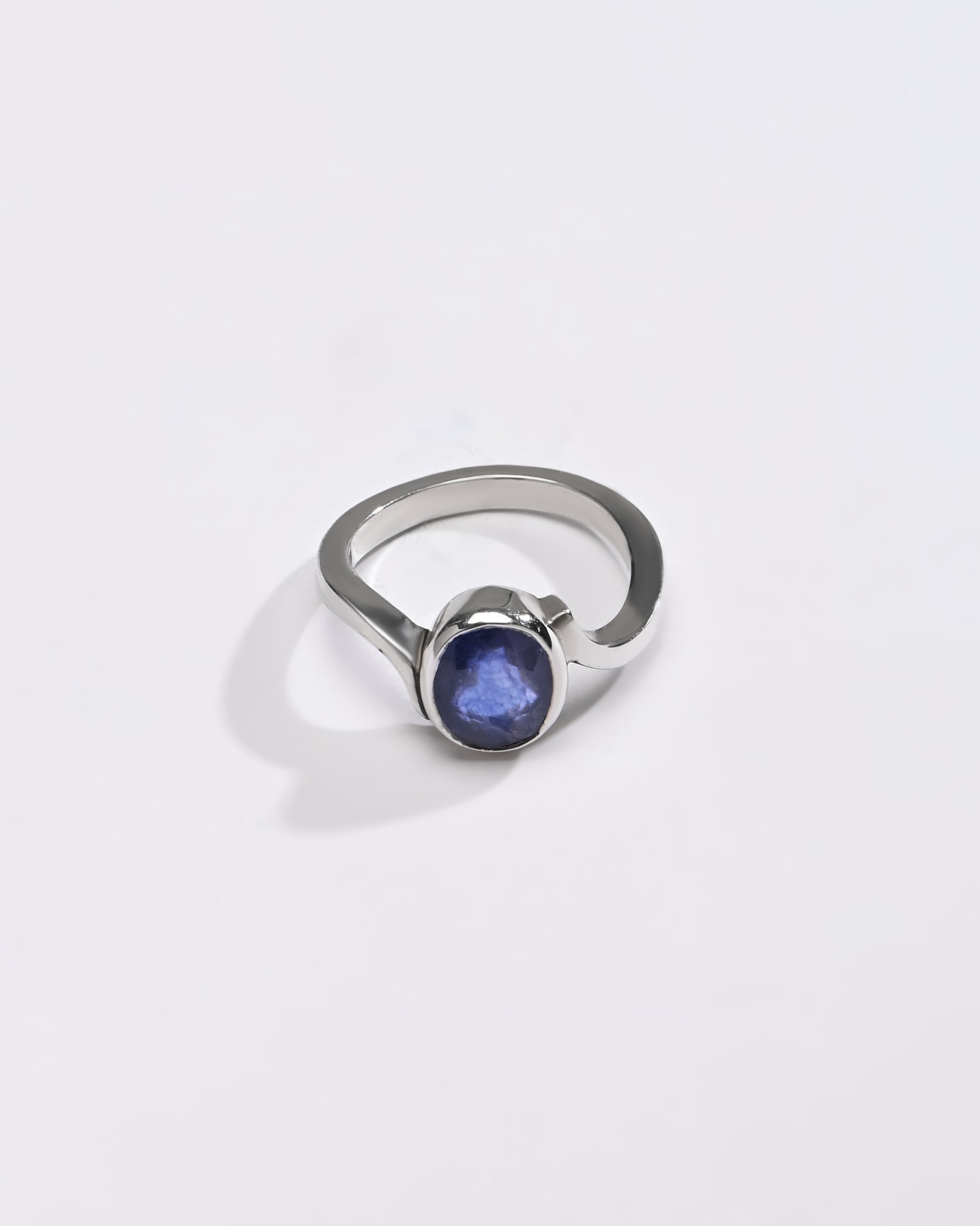 Real Neelam Stone Ring in Silver Buy from Myra Gems