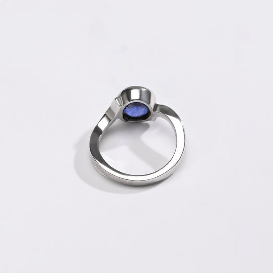 Real Neelam Stone Ring in Silver Buy from Myra Gems