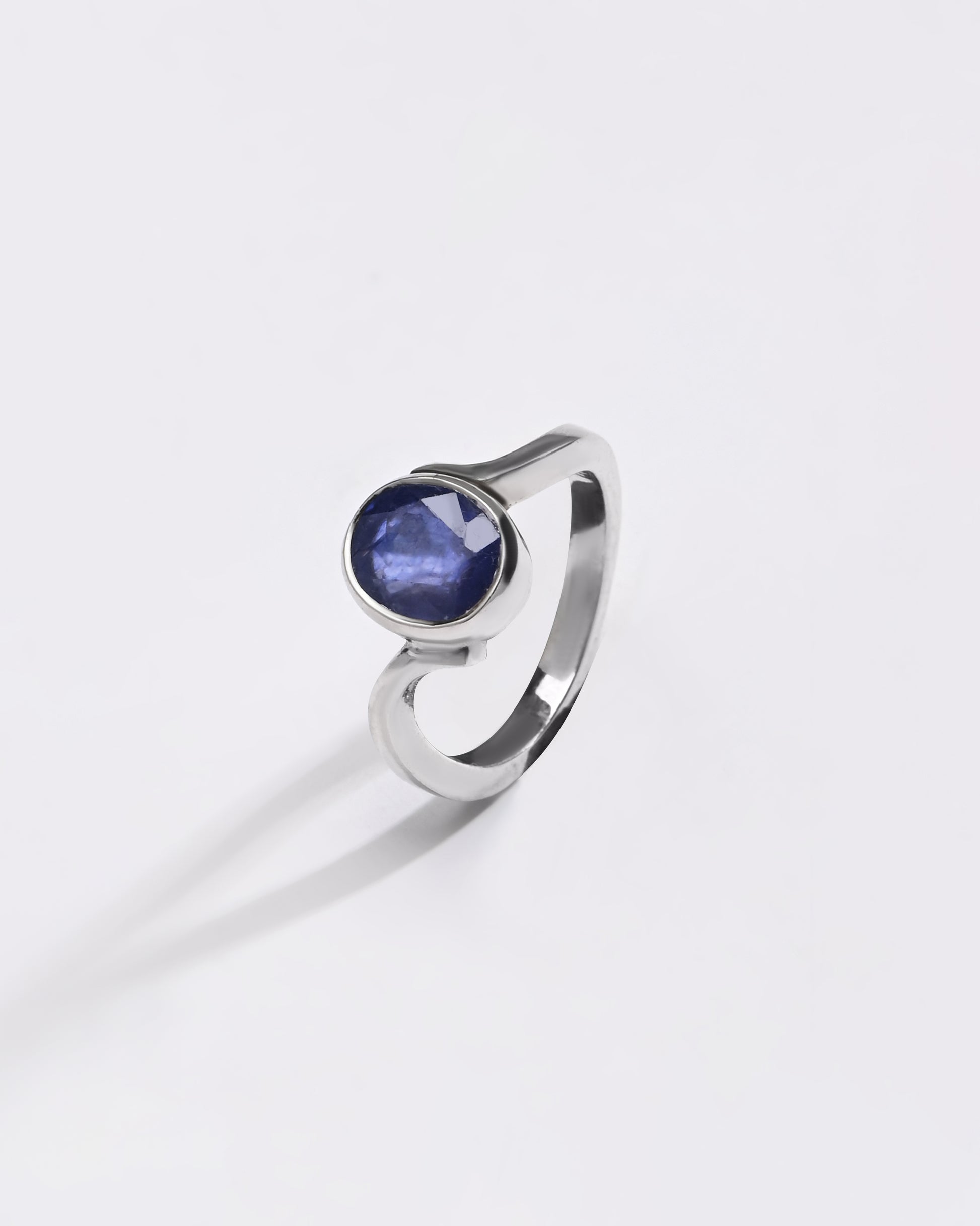 Real Neelam Stone Ring in Silver Buy from Myra Gems