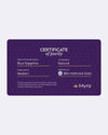Certificate of Purity of Blue Sapphire in 18K Hallmark Gold