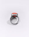 Premium Coral (Moonga) Ring in 925 Silver - #1233BT1 - Myra