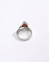 Classic Coral (Moonga) Ring – 925 Silver - #1110B Tr - Myra