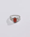 925 Silver Coral (Moonga) Ring - #1111 Ov - Myra