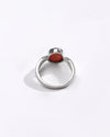 Coral (Moonga) Ring – Pure 925 Silver - #1136 Ov - Myra