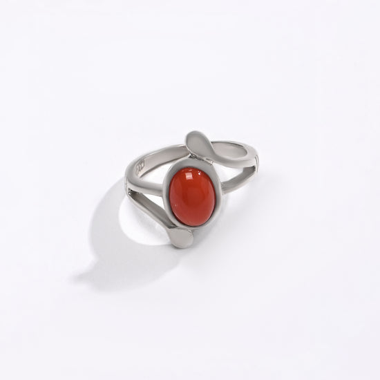 Italian Coral in 925 Silver Buy from Myra Gems 