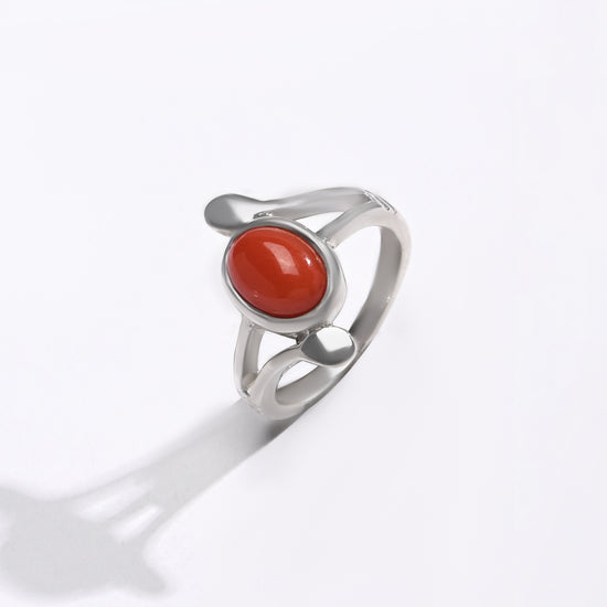 Italian Coral in 925 Silver Buy from Myra Gems 