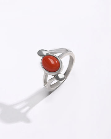 Italian Coral in 925 Silver Buy from Myra Gems 