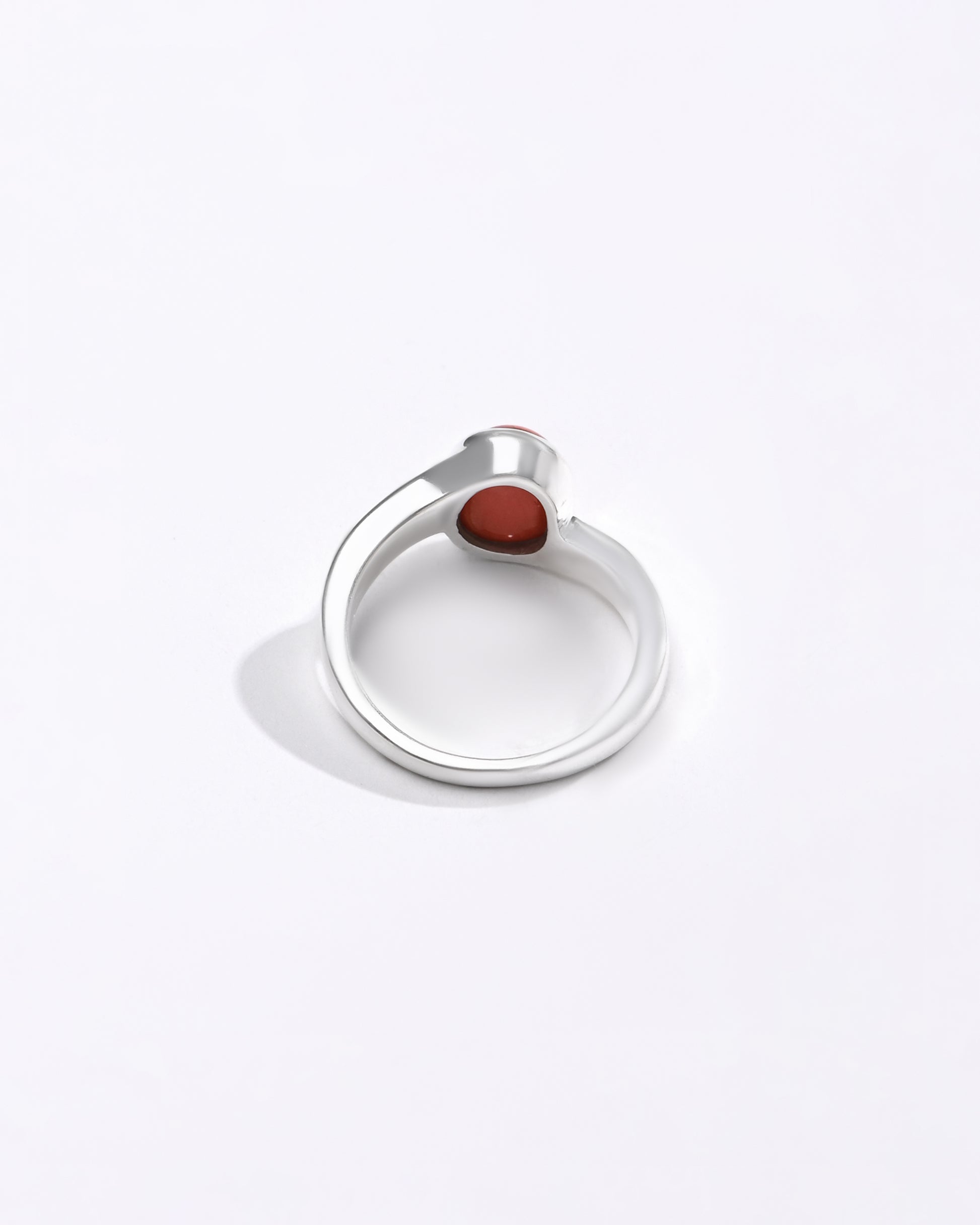 Vedic Coral (Moonga) Ring – 925 Silver - #1153 Ov - Myra