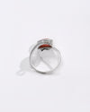 Balanced Coral (Moonga) Ring – 925 Silver - #1155 Ov - Myra