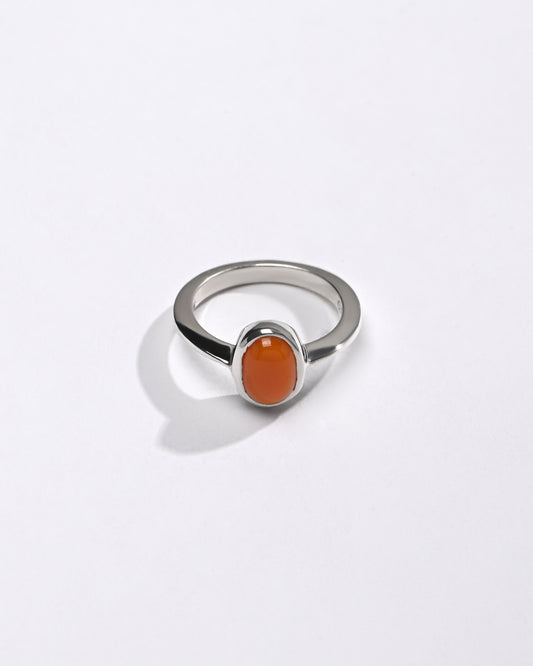 Affinity Coral (Moonga) Ring in 925 Sterling Silver - Shakti
