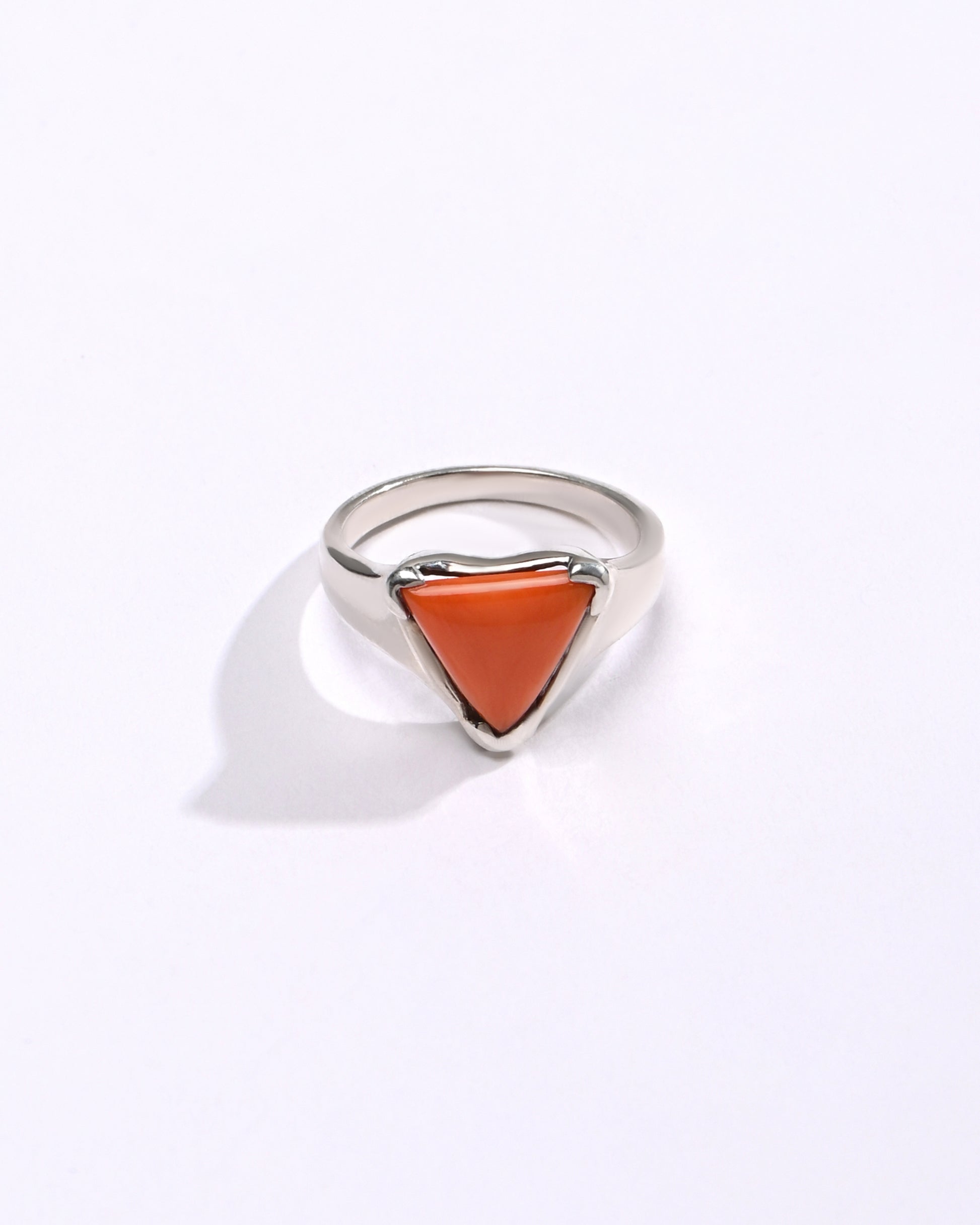Royal Coral (Moonga) Ring – 925 Silver - #1234N3 Tr - Myra