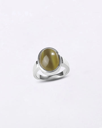 Natural Cat's Eye Ring in 925 Silver - Shakti