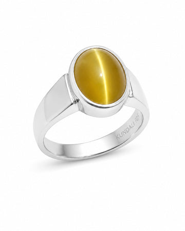 Heirloom Cat's Eye Ring in 925 Silver - Shakti