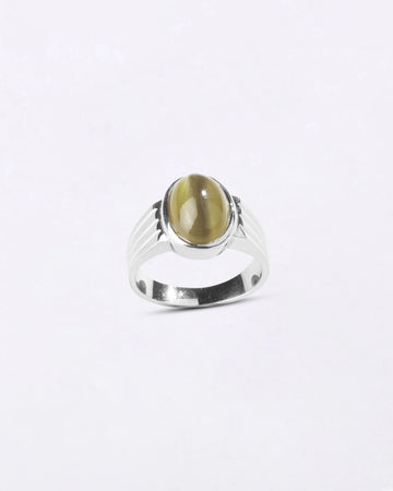Vintage Cat's Eye Ring in 925 Sterling Silver - Shakti