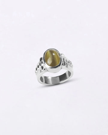 Royal Cat's Eye Ring in 925 Sterling Silver - Shakti