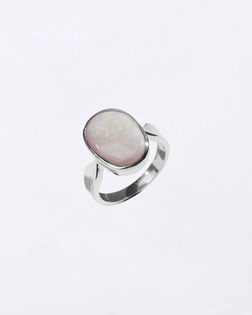 Charming Fire Opal (Doodhiya) Ring in 925 Silver - Shakti