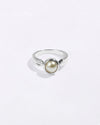 Charming Pearl (Moti) Ring in 925 Silver - Round Shakti