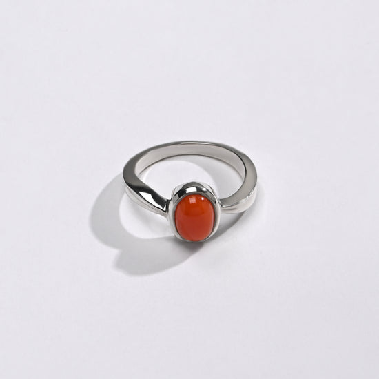 Certified Moonga Coral in 925 Silver Buy from Myra Gems 