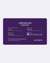 Certificate of Purity of Coral in 18K Hallmark Gold
