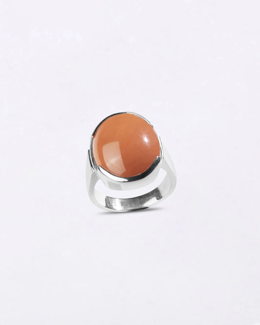 Heirloom Coral Ring in 925 Sterling Silver - Nova