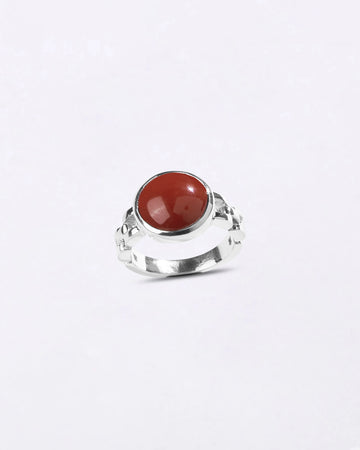 Rolex Coral Ring in 925 Sterling Silver - Shakti