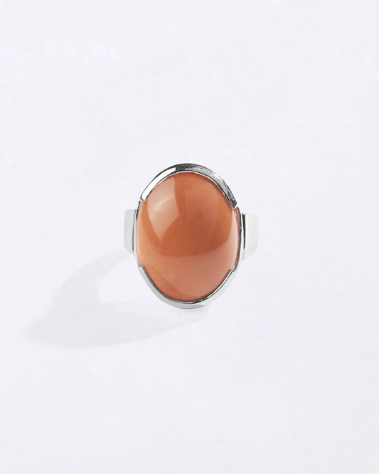 Heirloom Coral Ring in 925 Sterling Silver - Nova
