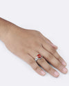Rolex Coral Ring in 925 Sterling Silver - Shakti