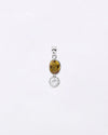 Dual Citrine Pearl Pendant in 925 Silver