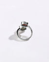 Natural Dual Cat's Eye Hessonite Ring in 925 Sterling Silver