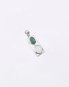 Dual Emerald Opal Pendant in 925 Silver
