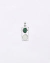 Dual Emerald Opal Pendant in 925 Silver