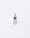 Dual Emerald Opal Pendant in 925 Silver