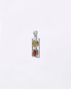 Dual Yellow Sapphire Coral Pendant in 925 Silver