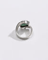 925 Silver Emerald (Panna) Ring - #1103B - Myra