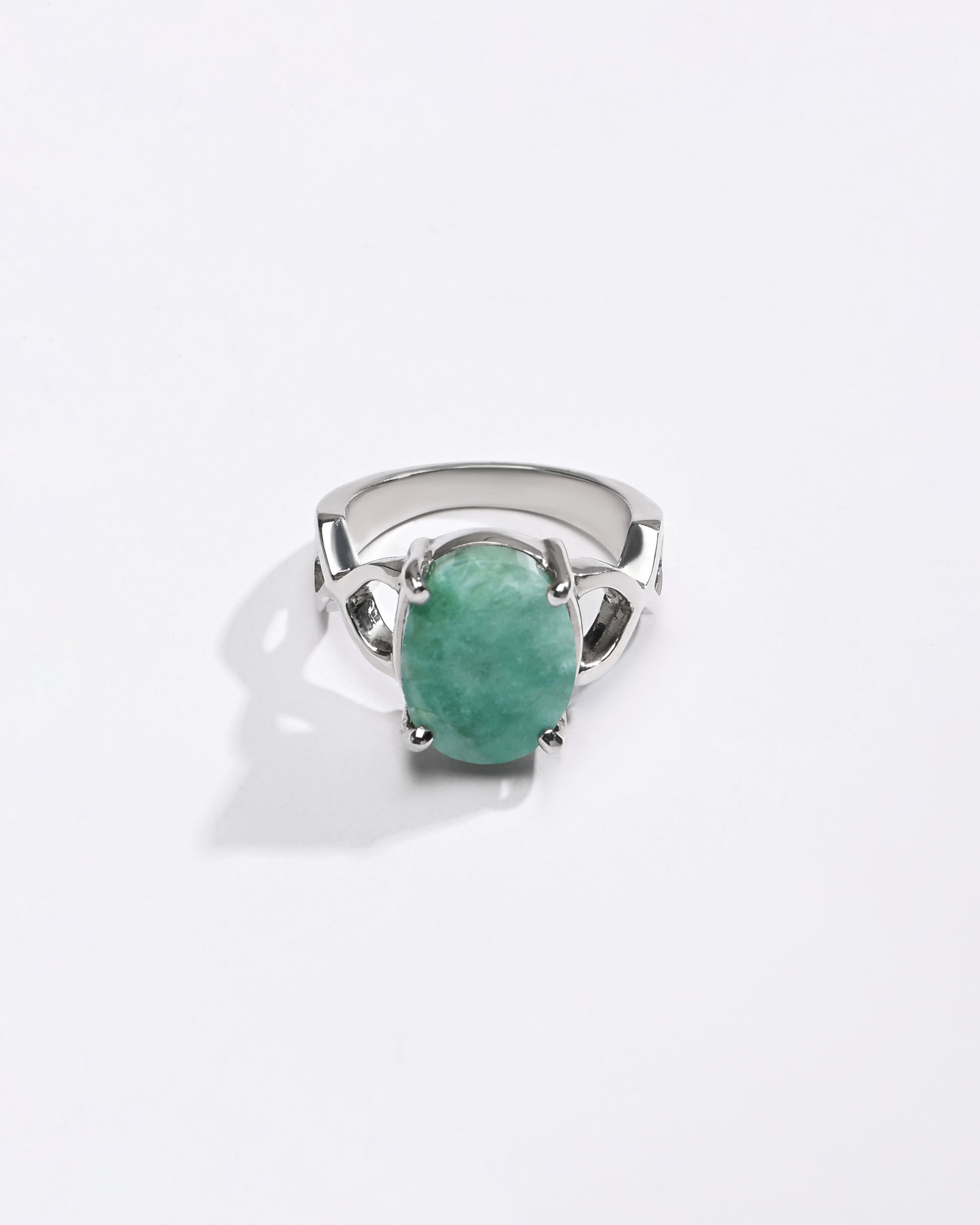 Grandeur Emerald (Panna) Ring – 925 Silver - #1105N4 - Myra