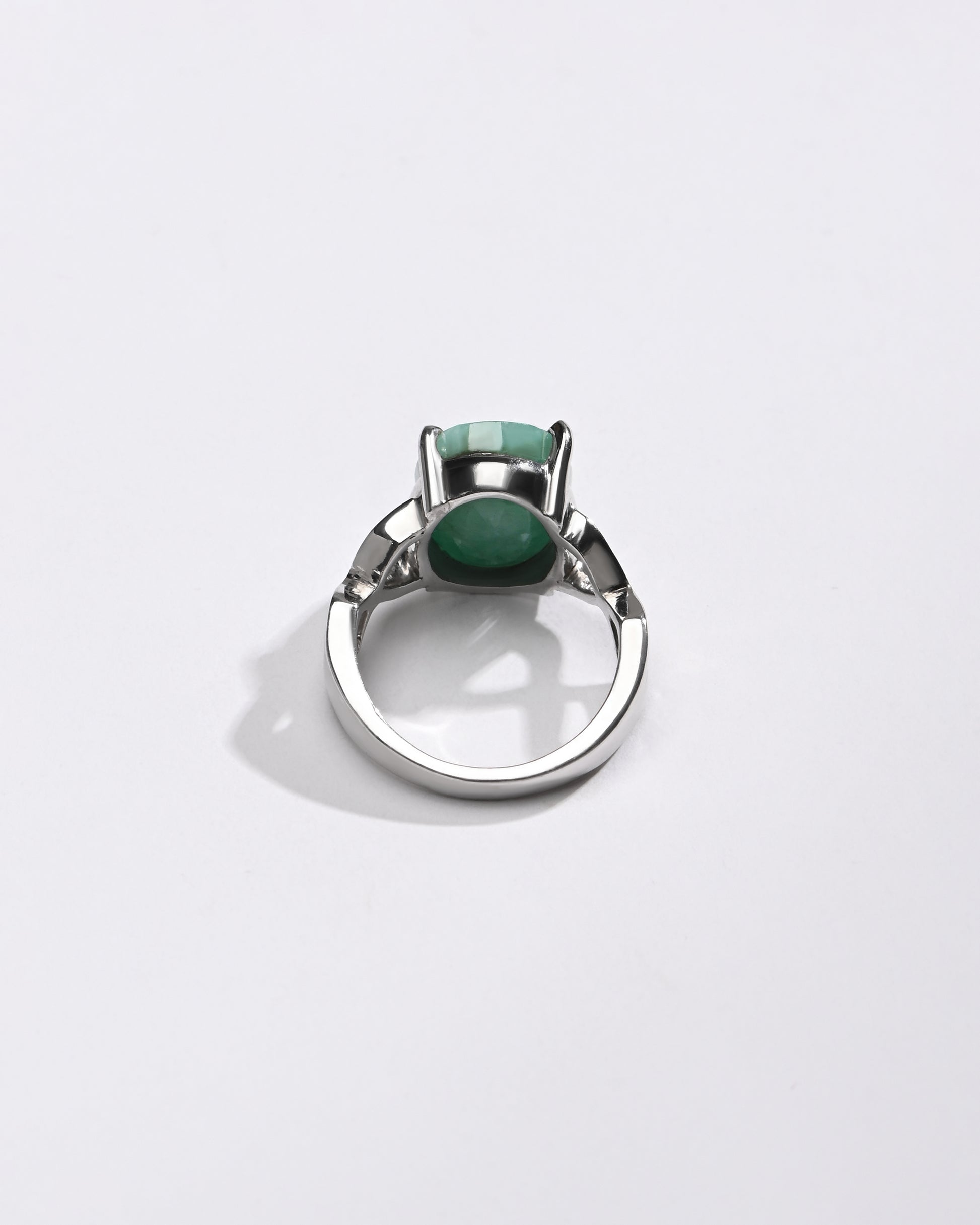 Grandeur Emerald (Panna) Ring – 925 Silver - #1105N4 - Myra