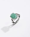 Grandeur Emerald (Panna) Ring – 925 Silver - #1105N4 - Myra