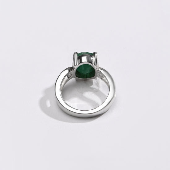 Smart Emerald (Panna) Ring – 925 Silver - #1112N4 - Myra