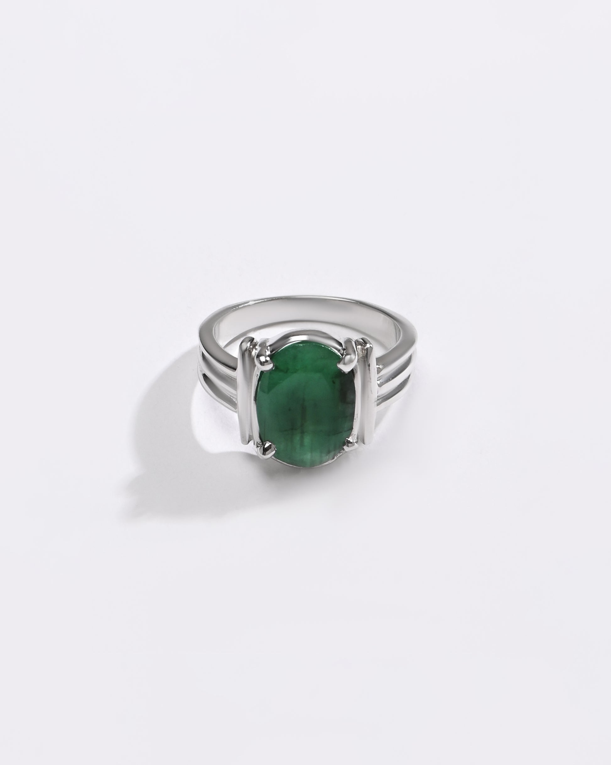 Trustworthy Emerald (Panna) Ring – 925 Silver - #1134N4 - Myra