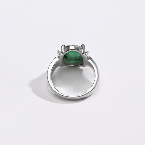 Trustworthy Emerald (Panna) Ring – 925 Silver - #1134N4 - Myra