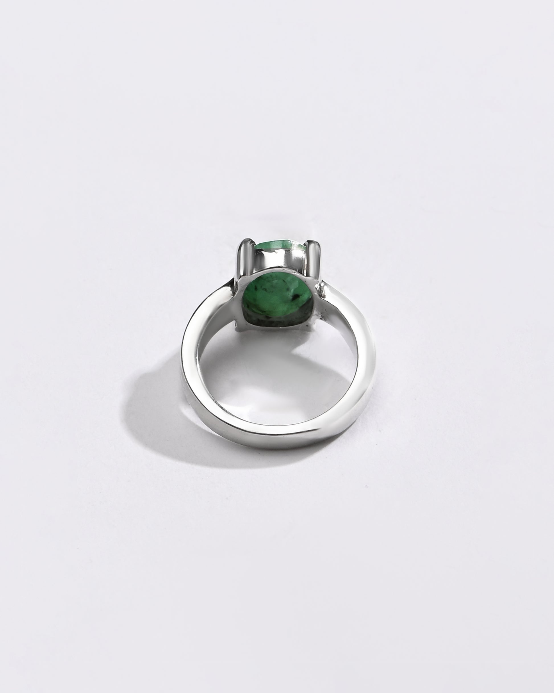 Rich Hue Emerald (Panna) Ring – 925 Silver - #1139N4 - Myra