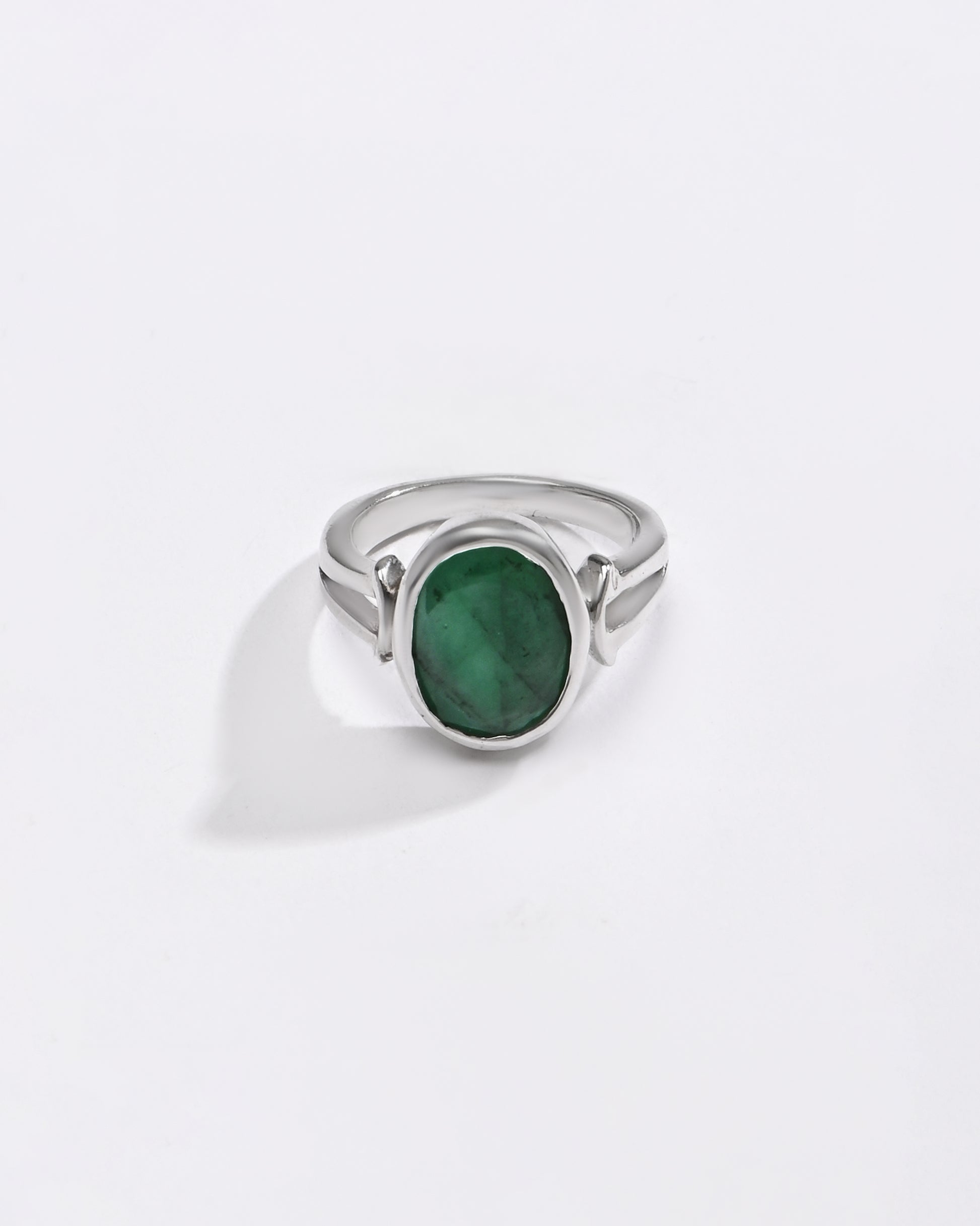 Signature Emerald (Panna) Ring – 925 Silver - #1148B - Myra