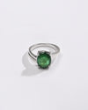 Shimmer Emerald (Panna) Ring – 925 Silver - #1153N4 - Myra
